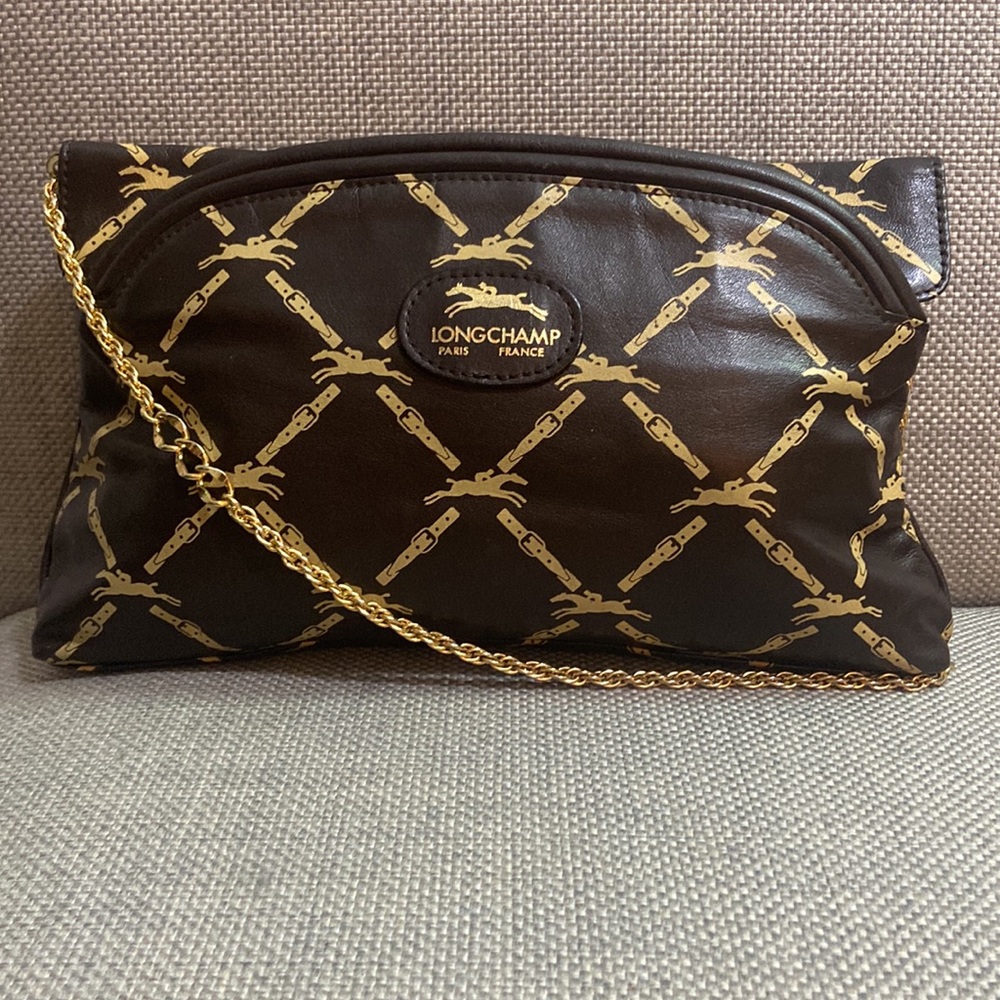 Delicious Vintage Longchamp Leather Shoulder Bag Excellent Condition